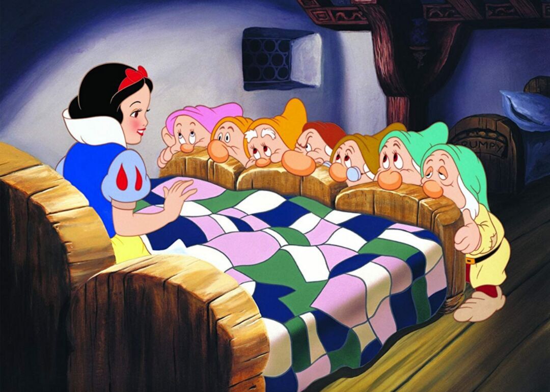 Snow White, drawn by hand